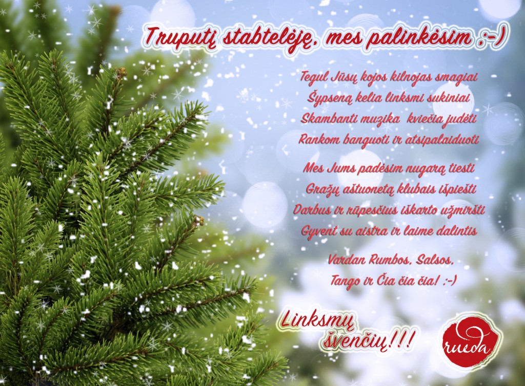 Linksmų švnečių linki Jums Rueda